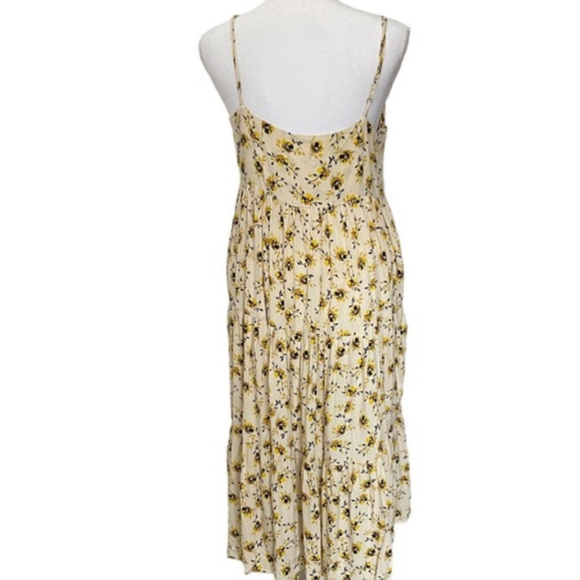 Anthropologie dRA Los Angeles Floral, yellow Dress midi - Picture 2 of 10